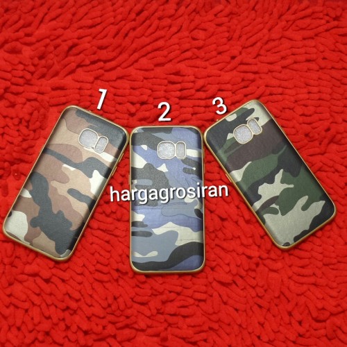 Softcase Army Evolution Samsung Galaxy S7 Edge - Back Case / Cover Armor / Loleng TNI / Abri