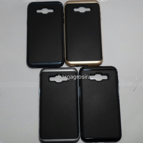 Softcase Model Kulit Samsung Galaxy J7 2015 / J7 Core - Metal Series / Rugged Ta Tech / Back Case Le
