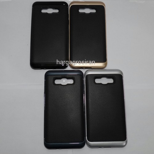 Softcase Model Kulit Samsung J7 2016 - Metal Series / Rugged Ta Tech / Back Case Leather