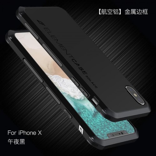 Solace Element Case Iphone X / XS Anti ShockProof Kokoh dan Bagian Atas dan Bawah Bahan Aluminium