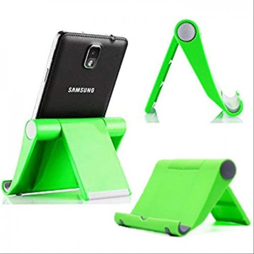 HDR-001 Hijau Standing HP Universal / Docking HP / Holder Meja Bisa Di lipat putar 270° S059