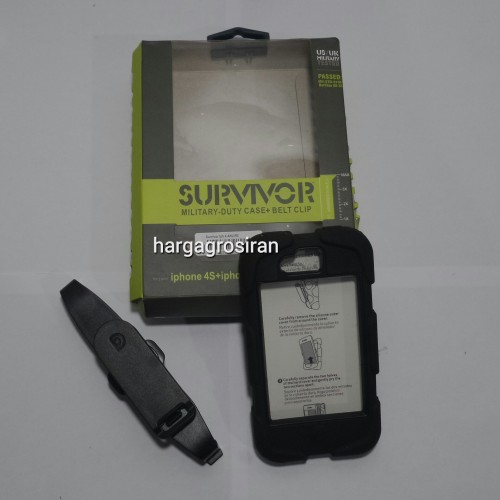 Survivor Case - Iphone 4 Merek Griffin / Back / Cover / Anti Banting / Kokoh