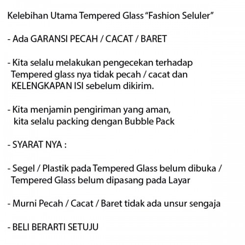Tempered Glass FS Samsung Ace 3 - s7272 / Anti Gores Kaca