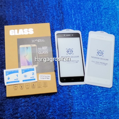 Tempered Glass FS Oppo A37 Neo 9 Full Body / Anti Gores Kaca Premium / Full Bahan Kaca dan Full Lem