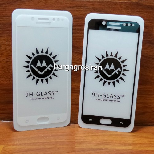 Tempered Glass Samsung J7 Plus / Full Body / Anti Gores Kaca Premium / Full Bahan Kaca dan Full Lem