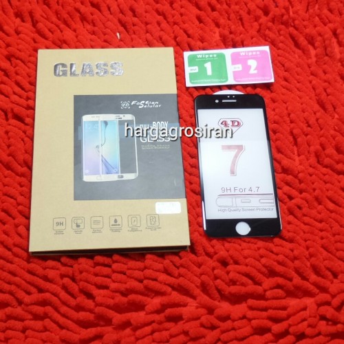 Tempered Glass FS Iphone 7 / 4D / Full Body / Anti Gores Kaca