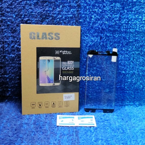 Tempered Glass Samsung Galaxy S7 Edge / Full Body /  Full Lem HP Lengkung / Anti Gores Kaca