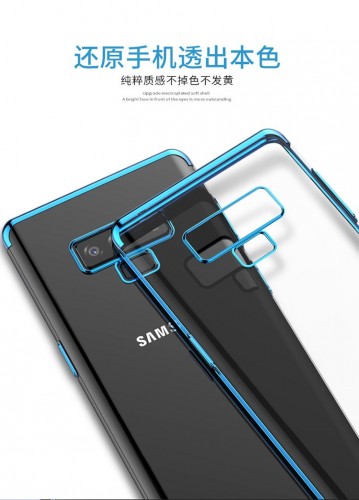 TPU Chrome Samsung Note 9  - Softshell / Silikon Case / Back Case Cover / Ultra thin