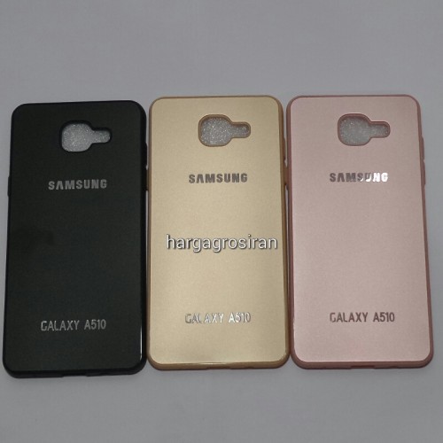 TPU FS Metal Samsung Galaxy A510 / A5 2016 - Back Cover / Case Bahan Silikon / Softshell