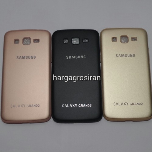 TPU FS Metal Samsung Grand 2 - Back Cover / Case Bahan Silikon / Softshell