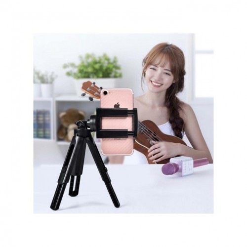 TRP-021 Mini Tripod HP Phone Holder U Posisi 360 Derajat Bisa tinggiin Extendeble Selfie Live Streaming