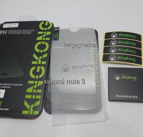KingKong Xiaomi Redmi Note 3 - Tempered Glass Anti Gores Kaca / Glass Sceen Protector