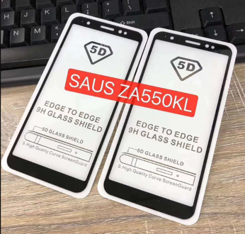 Tempered Glass Asus Zenfone Live L1 ZA550KL / Full Body / Full Lem Anti Gores Kaca