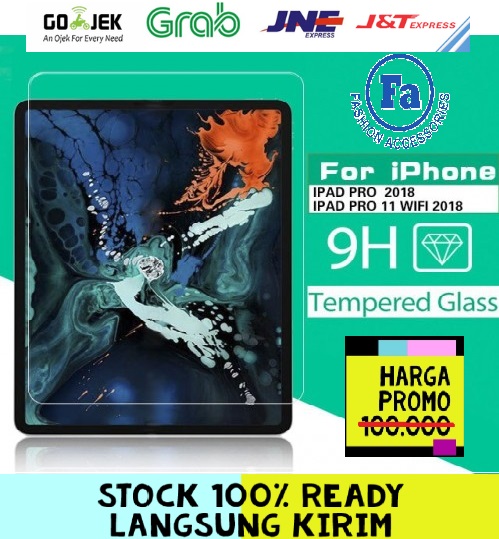 ABT-02 Ipad Pro 11 inch 2018 / 2020 Tempered Glass Screen Protector Anti Gores Kaca Premium Pinggir Lengkung Layar Jernih