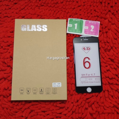 Tempered Glass FS Iphone 6 / 4D / Full Body / Anti Gores Kaca