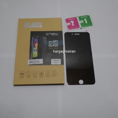 Tempered Glass FS SPY Iphone 7G Plus Iphone 8 plus 5.5 Kaca Private TIDAK ADA GARANSI PECAH