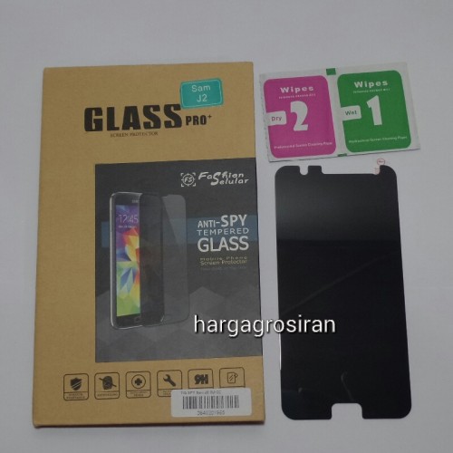 Tempered Glass FS SPY Samsung Galaxy J2 / Anti Gores Kaca Private TIDAK ADA GARANSI PECAH