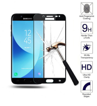 Tempered Glass FS Samsung J7 Duo Full Body/Anti Gores Kaca Premium/Full Bahan Kaca dan Full Lem