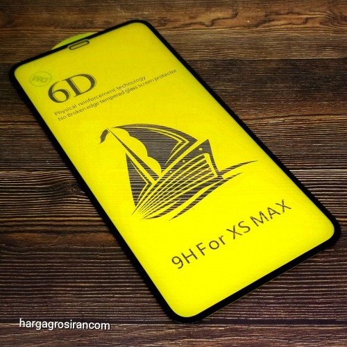 Tempered Glass Iphone XS Max / 5D / 6D / Full Body / Anti Gores Kaca