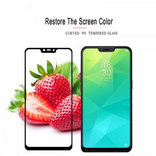 Tempered Glass Oppo Realme 2 / Full Body / Full Lem Anti Gores Kaca