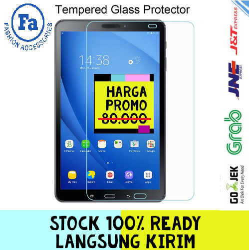 ABT-02 Samsung Tab A 10.5 P585 Tempered Glass Screen Protector Anti Gores Kaca Premium Pinggir Lengkung Layar Jernih