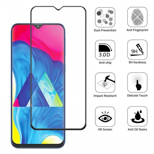 Tempered Glass Samsung Galaxy A10 / Full Body / Full Lem Anti Gores Kaca