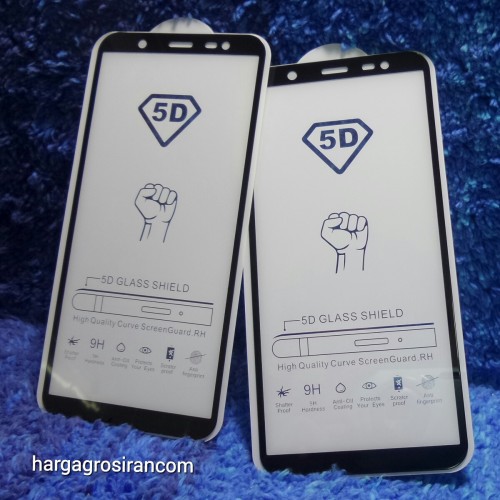 Tempered Glass Samsung Galaxy J8 2018 / Full Body / Full Lem Anti Gores Kaca