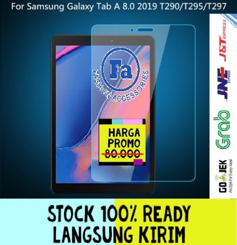 ABT-02 Samsung Tab A 8 Inch 2019 Lite T290 T295 Tempered Glass Screen Protector Anti Gores Kaca Premium Pinggir Lengkung Layar Jernih