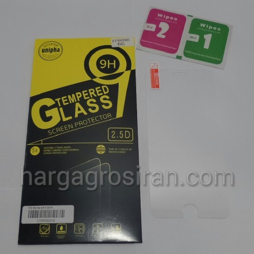 Tempered Glass Std Iphone 6 / Iphone 6s 4.7 Inch / Anti Gores Kaca - Tidak Ada Garansi Pecah