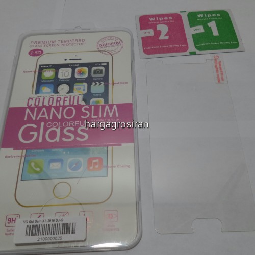 Tempered Glass Std Samsung Galaxy A3 2016 / Anti Gores Kaca - Tidak Ada Garansi Pecah