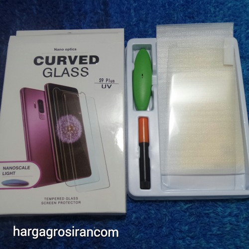 Tempered Glass UV Glue For Samsung Galaxy S9 Plus Anti Gores Curved 3D