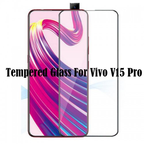 Tempered Glass Vivo V15 / Full Body / Full Lem Anti Gores Kaca