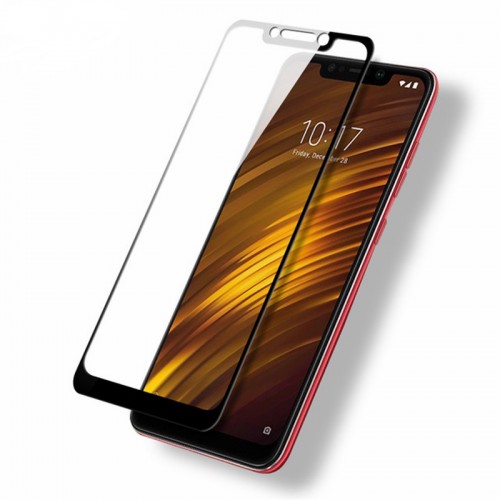 Tempered Glass Xiaomi PocoPhone F1 / Full Body / Full Lem Anti Gores Kaca