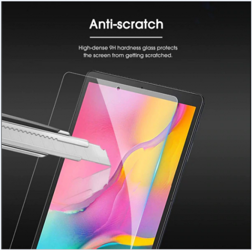 ABT-02 Samsung Galaxy Tab A 10.5 T590 T595 Tempered Glass Screen Protector Anti Gores Kaca Premium Pinggir Lengkung Layar Jernih