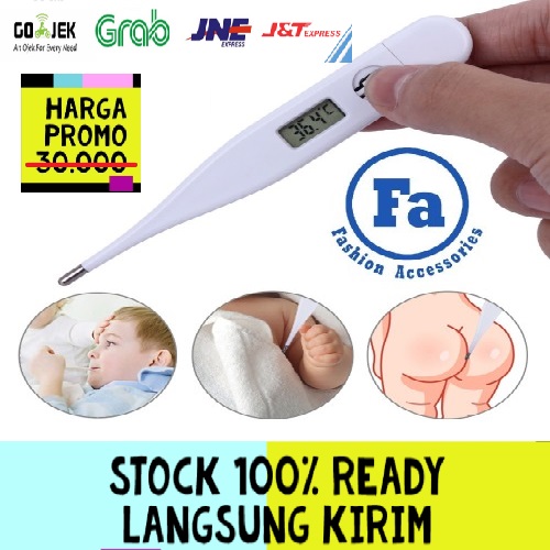 Thermometer Bayi Mulut Rektum Ketiak Tubuh Mengukur Suhu dengan LCD Display - TS01