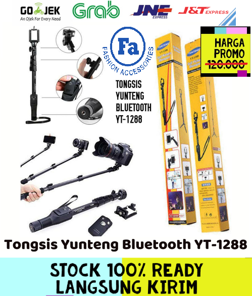 Tongsis Yunteng Bluetooth / Tongkat Narsis - ada remote bluetooth YT-1288