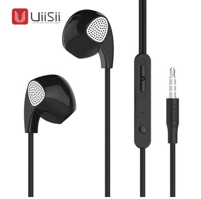 UiiSii U1 Wired Super Bass Earphone with Microphone Wire Volume Control / Headset Kabel
