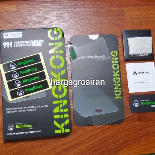 KingKong Vivo V7 - Tempered Glass Anti Gores Kaca / Glass Sceen Protector