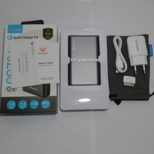 Powerbank Vivan Q10 10.200 Mah - Quick Charger 3.0