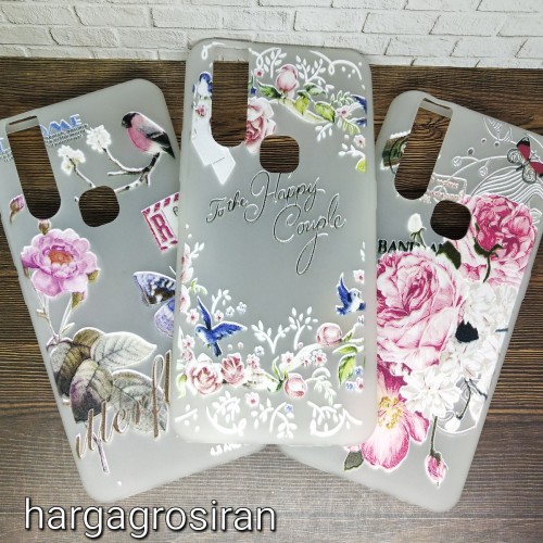 Vivo V15 - Sakura Case Motif Bunga Bahan Softshell - Fashion Flower Back Cover