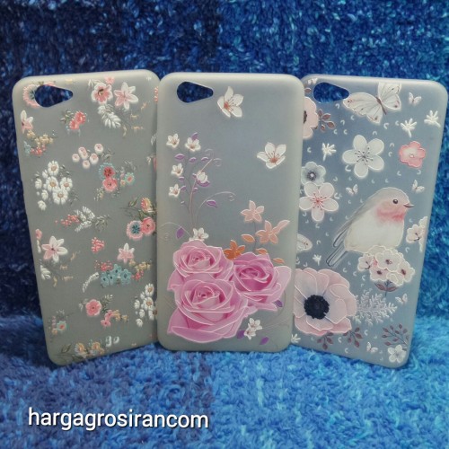 Vivo Y71 Sakura Case Motif Bunga Bahan Softshell - Fashion Flower Back Cover