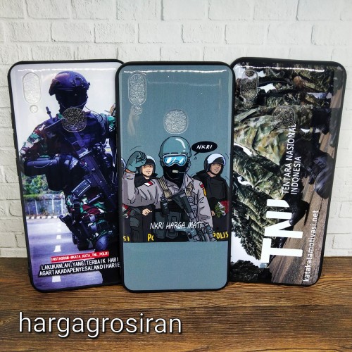 Vivo Y91 - Vivo Y95 Motif NKRI TNI Polri Cinta Indonesia - Back Case - Back Cover  Ver.21