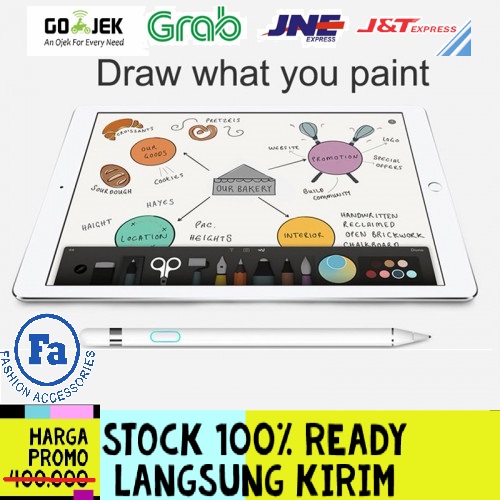 STY-008 WIWU P339 Picasso Active Stylus Universal Capacitive Touch Screen Ujung Runcing Sensitive