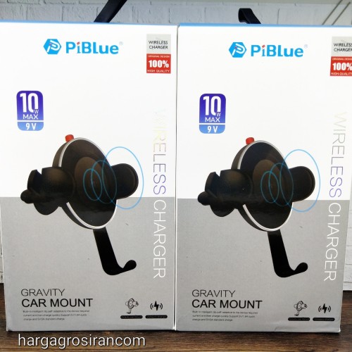 CHA-005 Car Holder AC Plus Wireless Charger / Holder Mobil Gravity Mount 10 Max 9V PiBlue