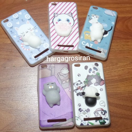 Squishy Case Xiaomi Redmi 4A + Boneka Lucu / Silicone / Softshell / Silikon / Cover Motif