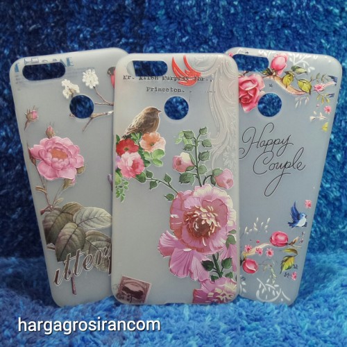 Xiaomi Mi5x / A1 Sakura Case Motif Bunga Bahan Softshell - Fashion Flower Back Cover