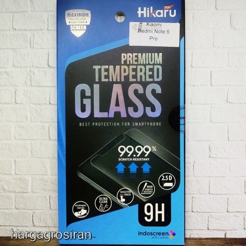 Xiaomi Note 6 Pro - Tempered Glass Hikaru / Anti Gores Kaca - Tidak Ada Garansi