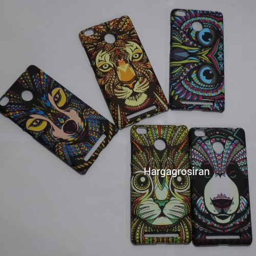 LUXO Xiaomi Redmi 3 Pro / 3S - Hardcase / Back Case Motif Batik Animals Abstrak Glow In The Dark