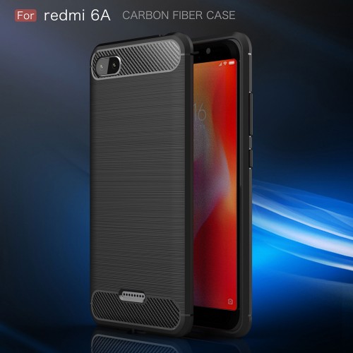 Xiaomi Redmi 6A - Rugged FS Delkin - Carbon Fibre Case Slim Rugged Armor ShockProof / Rubber