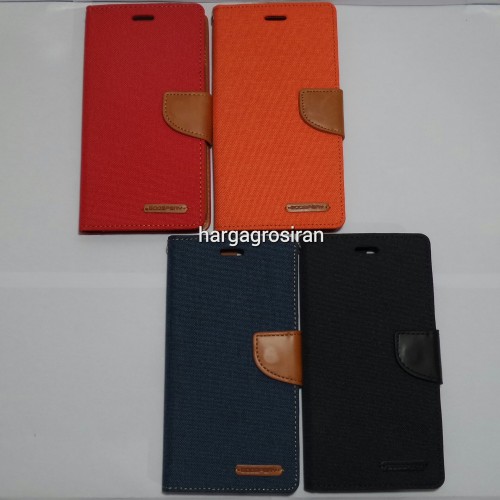 Sarung Mercury Canvas Diary Iphone 7 Plus - 5.5 Inch